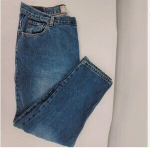 Levi Strauss Signature Relaxed Fit Blue Denim Jeans Misses Women's 18 Short